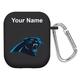 Black Carolina Panthers Personalized AirPods Case Cover