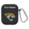 Black Jacksonville Jaguars Personalized AirPods Case Cover