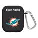 Black Miami Dolphins Personalized AirPods Case Cover