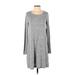 Gap Casual Dress - Sweater Dress: Gray Marled Dresses - Women's Size Small