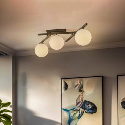 Deckenlampe Smart EMIBIG LIGHTING, dimmbar, schwarz, für Wohn- / Esszimmer, Metall, Modern, Deckenlampe