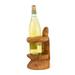 Wooden Hand Carved Turtle Wine Bottle Holder Rack Handmade Tabletop Wood Home Decor Accent Decoration Gift Bar Art Handcrafte