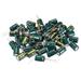 Aluminum Radial Electrolytic Capacitor Low ESR 220uF 63V 10x16mm 50pcs - Green - 220uF 63V 10x16 50pcs