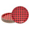 Buffalo Plaid Paper Plates for Lumberjack Birthday Party, Baby Shower (9 In, 48 Pack)
