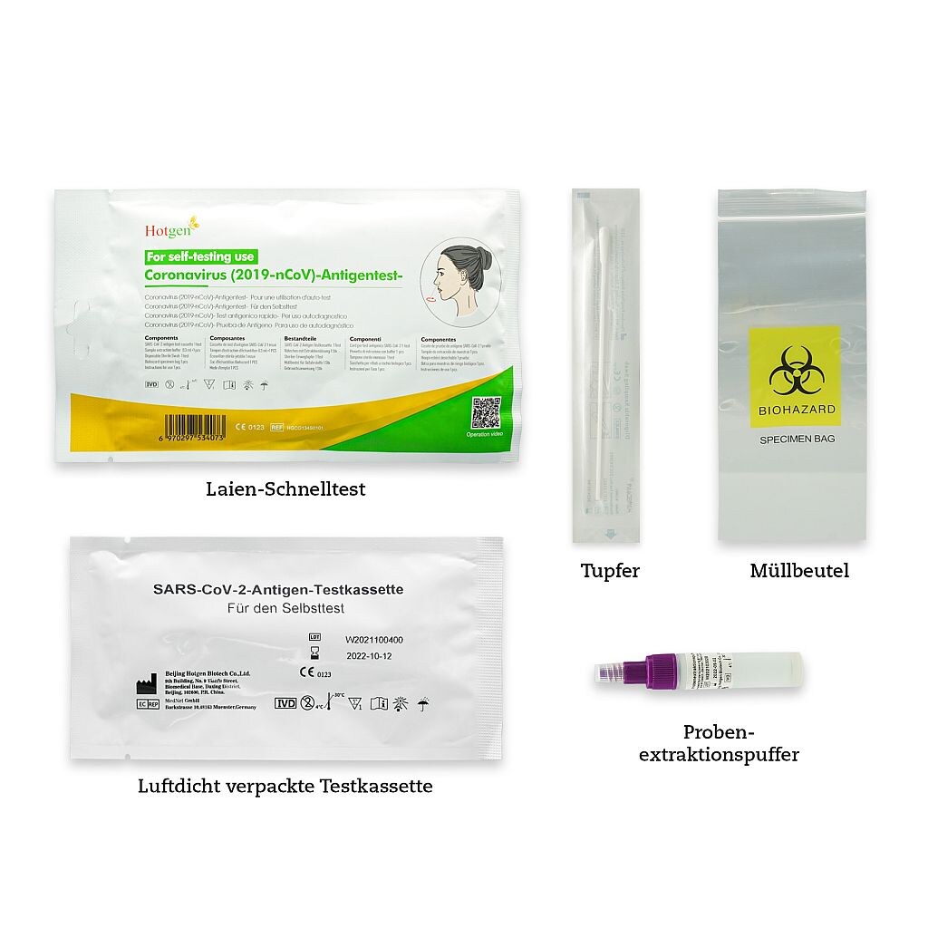 20x Hotgen Antigen-Nasal Laien-Schnelltest (Selbsttest) Image