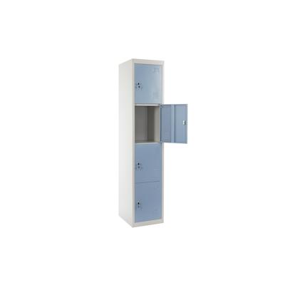 Mendler Schließfach Boston T163, Schließfachschrank Wertfachschrank Spind, Metall 180x38x45cm ~ blau Image