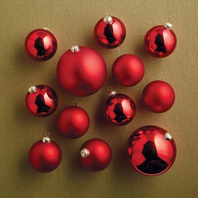Bauble Glass Ornaments, Set of 12 - Night Blue - Frontgate