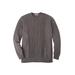 Men's Big & Tall Liberty Blues™ Crewneck Cable Knit Sweater by Liberty Blues in Heather Slate (Size 2XL)