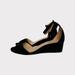 J. Crew Shoes | J. Crew Laila Suede Wedge In Black Size 6 Nib | Color: Black | Size: 6