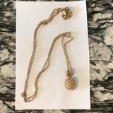 J. Crew Jewelry | J Crew Pineapple Necklace | Color: Gold | Size: Os