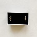 Anthropologie Jewelry | Pearl And Rhinestone Ear Lobe Cuff Stud Earrings | Color: Gold/Silver | Size: Os