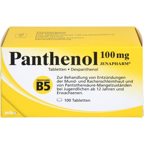 Jenapharm – PANTHENOL 100 mg Jenapharm Tabletten Entzündungen