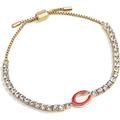 Women's BaubleBar Gold Chicago Bears Pull-Tie Tennis Bracelet