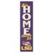 LSU Tigers 12'' x 48'' This Home Leaning Sign