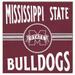 Mississippi State Bulldogs 10'' x Retro Team Sign