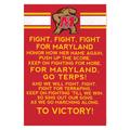 Maryland Terrapins 23'' x 34'' Fight Song Wall Art