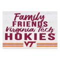 Virginia Tech Hokies 24'' x 34'' Friends Family Wall Art