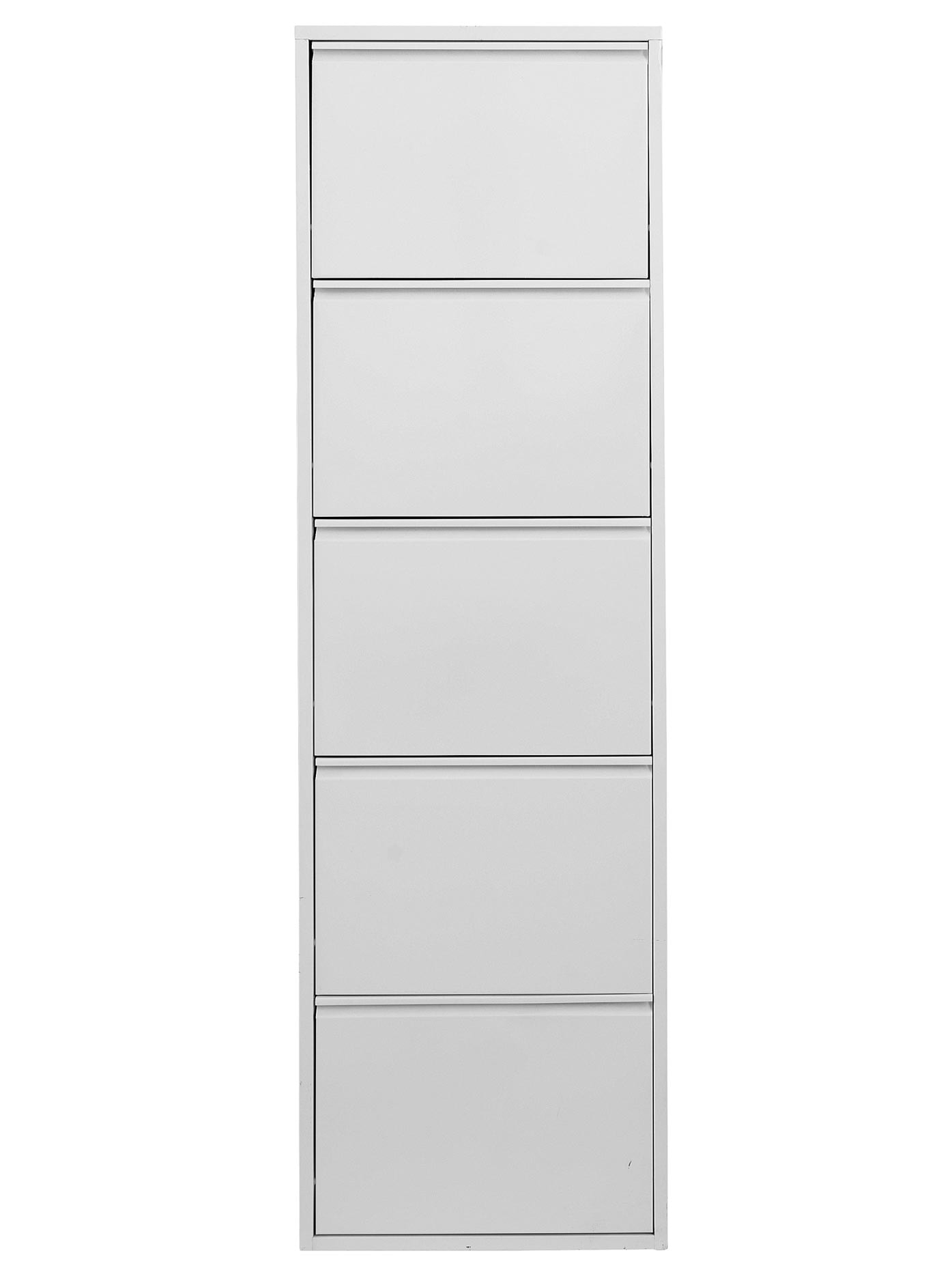 Schuhschrank HEINE HOME, silber (silberfarben), B:50cm H:136cm T:15cm, Stahl, Schränke, Schuhschrank