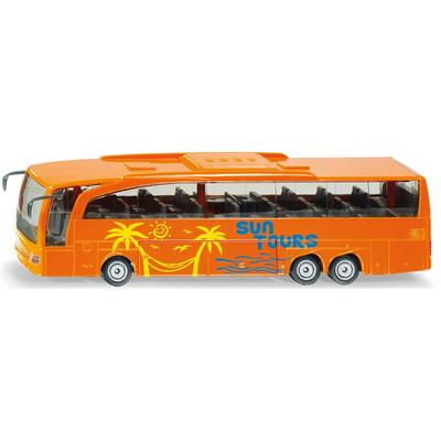 Spielzeug-Bus SIKU "SIKU Super, Mercedes-Benz Travego Reisebus (3738)" Spielzeugfahrzeuge orange Kinder Altersempfehlung