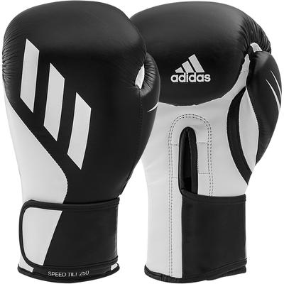 Boxhandschuhe ADIDAS PERFORMANCE "Adidas Speed Tilt 250" Gr. 14, schwarz (schwarz, weiß), Boxhandschuhe, 14 14 oz, Kunstleder, Leder