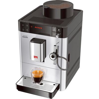 MELITTA Kaffeevollautomat "Passione One Touch F53/1-101, silber", silber (silberfarben), B:25,3cm H:39cm T:38cm, Kaffeev