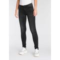 Skinny-fit-Jeans ONLY "ONLPAOLA" Gr. XXL, Länge 30, grau (grey denim) Damen Jeans 5-Pocket-Jeans Röhrenjeans mit Stretch