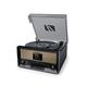 Muse MT-110DAB Plattenspieler mit integrierter Stereo-Anlage | Vintage Vinyl Spieler | Bluetooth | Smartphone kompatibel | Retro Plattenspieler-Komplett Set | DAB Radio UVM.