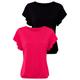 T-Shirt LASCANA Gr. 48/50, rot (rot, schwarz) Damen Shirts Jersey Bestseller