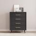 Child Craft Cranbrook 4-Drawer Chest Wood in Black/Brown/Gray | 45 H x 35 W x 18 D in | Wayfair F03302.89