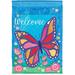 East Urban Home Large Butterfly 2-Sided Polyester 18 in. x 13 in. Garden Flag in Blue/Green/Pink | 18 H x 13 W in | Wayfair