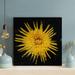 Latitude Run® Yellow-Petaled Flower - 1 Piece Rectangle Graphic Art Print On Wrapped Canvas in Black | 16 H x 16 W x 2 D in | Wayfair