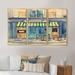 Winston Porter A Small French Bakery under a Striped Marquee - 3 Piece Floater Frame Print on Canvas Canvas, in White | Wayfair