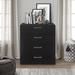 Ebern Designs Sanborn 4 Drawer Dresser, White Wood in Black | 31 H x 27.5 W x 18 D in | Wayfair CE029FDBB2BF4A498EB3CB434354932F