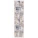 Blue/White 108 x 26 x 0.06 in Indoor Area Rug - 17 Stories Phoenix 502 Area Rug In Ivory/Blue Rust | 108 H x 26 W x 0.06 D in | Wayfair