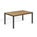 Oxford Garden Travira Outdoor Dining Table Wood in Gray/White/Black | 29.5 H x 63 W x 40 D in | Wayfair TV63TAN-PC.C