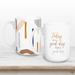 George Oliver Today Is A Good Day For A Good Day Mug - Set Of 2 Ceramic in Brown/White | 4.62 H x 5 W in | Wayfair 85FFB523E4034B568502411DE866BE09
