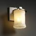 Willa Arlo™ Interiors Leroux 1 - Light Armed Sconce Glass in Gray/White | 8.75 H x 5 W x 6.25 D in | Wayfair 8D925E0692124182A373A577A850FD4A