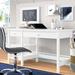 Lark Manor™ Aliyat Desk Wood in White | 30 H x 54.02 W x 23.19 D in | Wayfair A0F2EE393FFF4A9E8BA7E3BE1EC44C51