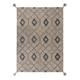 Tapis de salon en laine beige 120x170 cm