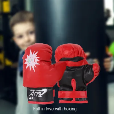 Gants de boxe respirants pour enfants gants d'entraînement pour la gastronomie Muay Thai