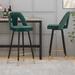 Velvet Upholstered Connor 28" Bar Stool,Set of 2