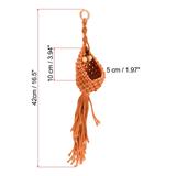 16.5" Macrame Hanging Planter Air Plant Holder Decorative Flower Pot