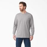 Dickies Men's Logo Graphic Long Sleeve Pocket T-Shirt - Heather Gray Size M (WL22B)