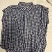 American Eagle Outfitters Tops | American Eagle Short Sleeve Button Down Shirt | Color: Blue/White | Size: Xl