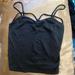 Brandy Melville Tops | Black Brandy Melville Spaghetti Strap Tank Top. | Color: Black | Size: One Size Fits All S-M