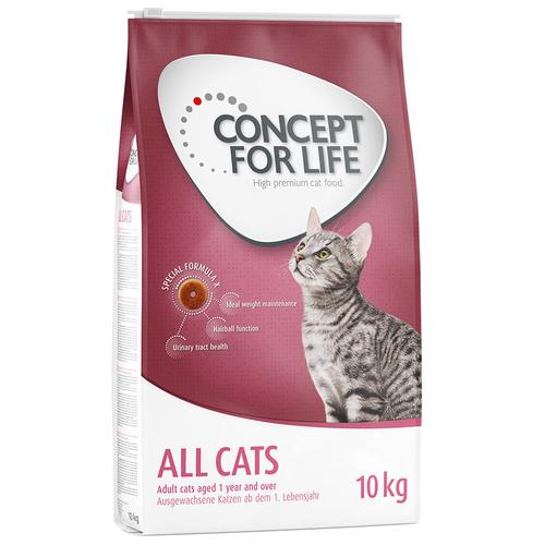 2x10kg All Cats Concept for Life Katzenfutter trocken