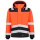 Tricorp 403023 Safety Warnschutz Bicolor Jacke, 100% Polyester, 200g/m², Fluorrot-Tinte, Größe XXL