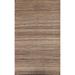 Earth Tone Kilim Modern Area Rug Hand-woven Wool Carpet - 5'10" x 8'5"