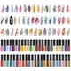 KADS-Ensemble de Verhéritage à Ongles pour Nail Art 47 Couleurs Laque Imprimée pour Manucure