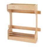 Rev-A-Shelf 4SBSU-21 Door Mount Natural Wood Sink Base Cabinet Storage Organizer - 7.1